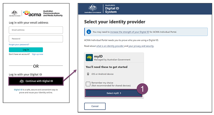 If you require help to follow the ACMA Assist registration guide, please contact info@acma.gov.au