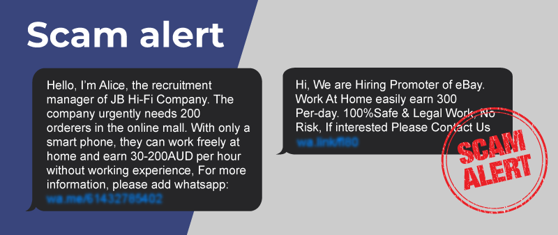 Scam Alert: Fake Job Offer Texts | ACMA